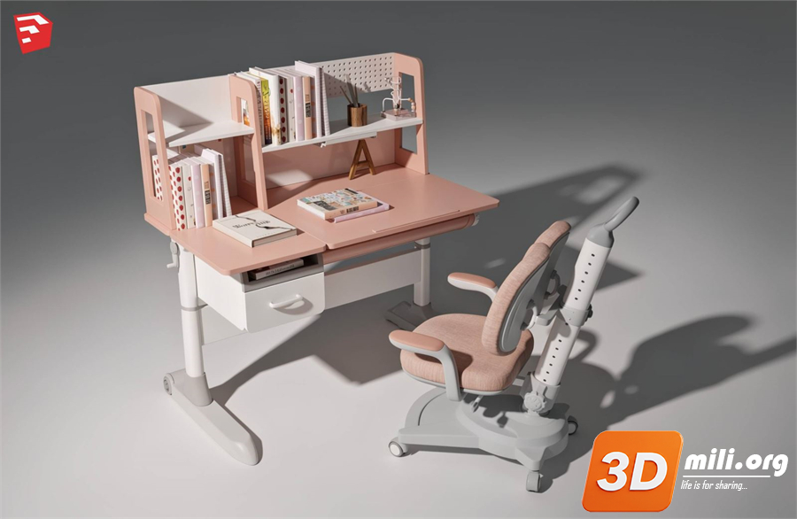 Kid's table and chairs Skp Files 